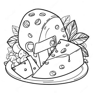 Cheese Coloring Pages