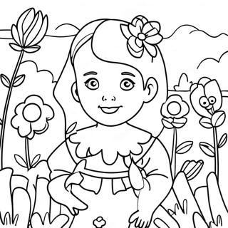 Isabella Encanto Flower Garden Coloring Page 20542-16526