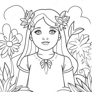 Isabella Encanto Flower Garden Coloring Page 20542-16528