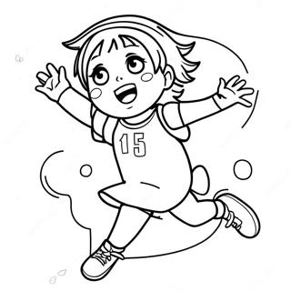 Hinata Shoyo Jumping High Coloring Page 20552-16539