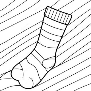 Striped Sock Coloring Page 20562-16546