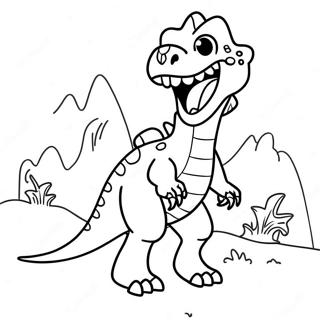 Scary Dinosaur Coloring Pages