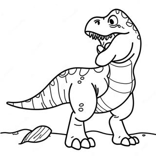 Ferocious T Rex Roaring Coloring Page 20582-16564