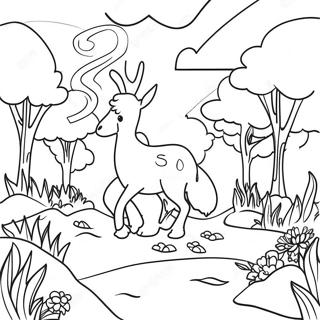 Colorful True Nature Scene Coloring Page 20602-16584