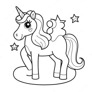 Birthday Unicorn Coloring Page 20631-16600