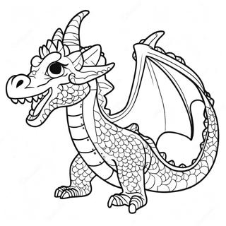 Dragon Puppet Template Coloring Page 20651-16613