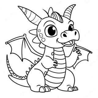 Dragon Puppet Template Coloring Page 20651-16616