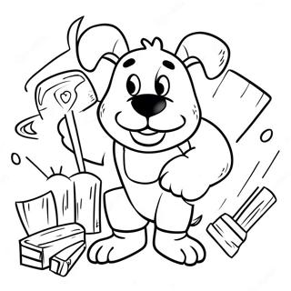 Rocky With Construction Tools Coloring Page 20662-16629