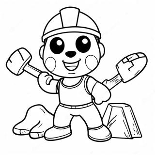 Rocky With Construction Tools Coloring Page 20662-16631