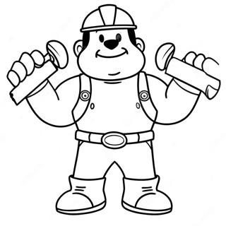 Rocky With Construction Tools Coloring Page 20662-16632