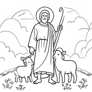 Good Shepherd Coloring Page 20681-16654