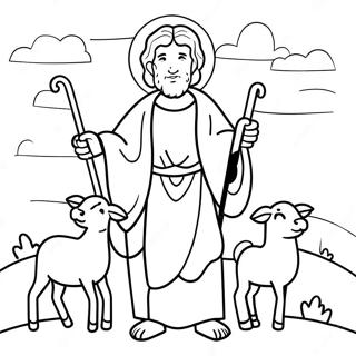 Good Shepherd Coloring Page 20681-16655