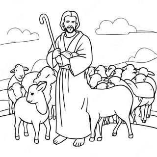 Good Shepherd Coloring Page 20681-16656