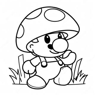 Mario Mushroom Coloring Page 20701-16651