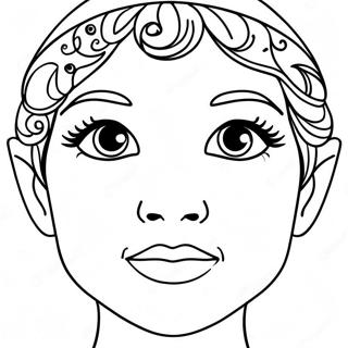 Face Coloring Page For Kids 2071-1703