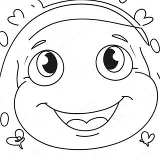 Happy Face Coloring Page 2072-1699