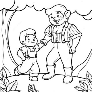 Jack And The Beanstalk Coloring Page 20741-16692