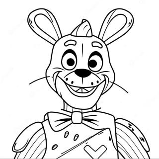 Creepy Nightmare Bonnie Coloring Page 20752-16711