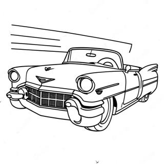 Classic Cadillac Convertible Coloring Page 20792-16729