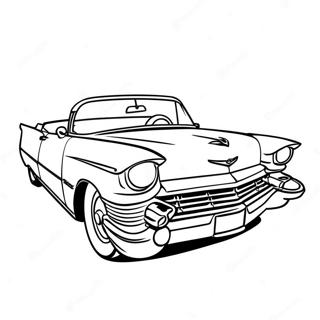 Classic Cadillac Convertible Coloring Page 20792-16730