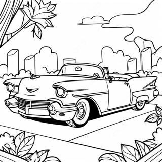 Classic Cadillac Convertible Coloring Page 20792-16731