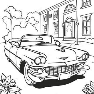 Classic Cadillac Convertible Coloring Page 20792-16732