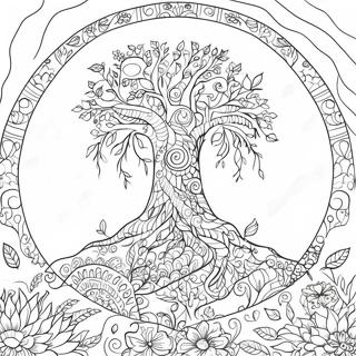 Tree Of Life Coloring Page 20801-16738