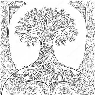 Tree Of Life Coloring Page 20801-16739