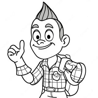 Jimmy Neutron Coloring Pages