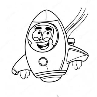 Jimmy Neutron In His Rocket Coloring Page 20812-16741