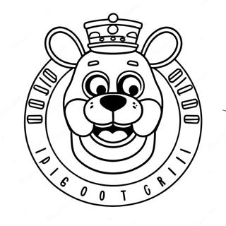 Fnaf Security Breach Logo Coloring Page 2081-1705