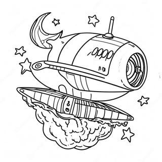 Spaceship Coloring Page 20821-16751