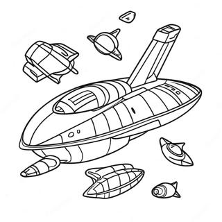 Spaceship Coloring Page 20821-16752