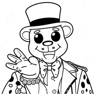 Glamorous Glamrock Freddy Coloring Page 2082-1709