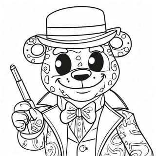 Glamorous Glamrock Freddy Coloring Page 2082-1712