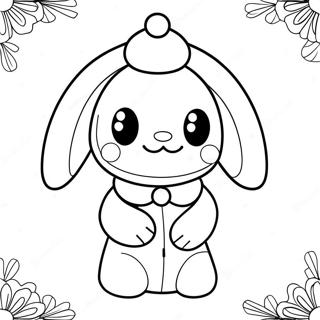 Cinnamoroll Christmas Coloring Pages