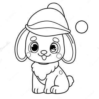 Cinnamoroll With Santa Hat Coloring Page 20842-16774