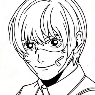 Tokyo Ghoul Kaneki Ken Coloring Page 20851-16770