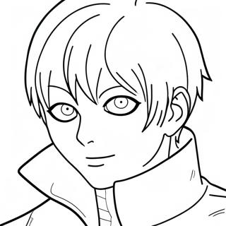 Tokyo Ghoul Kaneki Ken Coloring Page 20851-16772