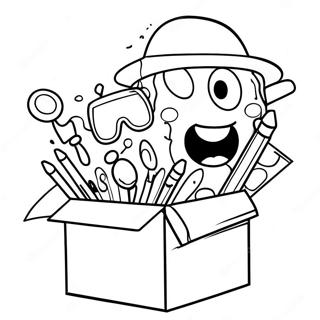 Sticky Lankybox Characters Coloring Page 20861-16784