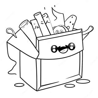 Funny Sticky Lankybox Coloring Page 20862-16785