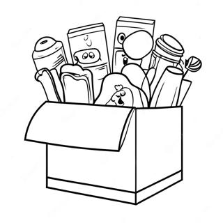 Funny Sticky Lankybox Coloring Page 20862-16787