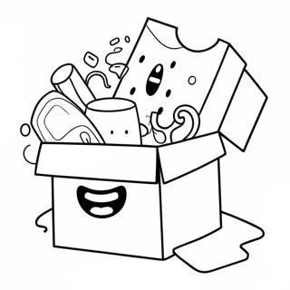 Funny Sticky Lankybox Coloring Page 20862-16788