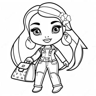 Stylish Bratz Fashionista Coloring Page 20872-16795