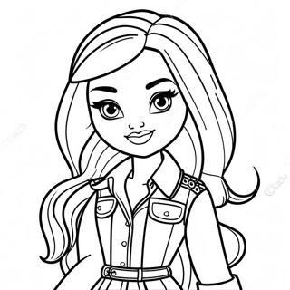 Stylish Bratz Fashionista Coloring Page 20872-16796