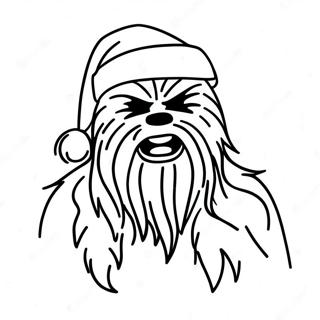 Chewbacca In Santa Hat Coloring Page 20882-16810