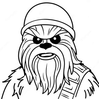 Chewbacca In Santa Hat Coloring Page 20882-16811