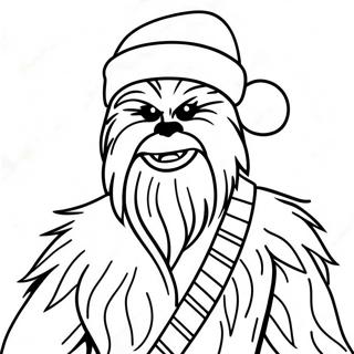 Chewbacca In Santa Hat Coloring Page 20882-16812