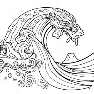 Tsunami Coloring Pages