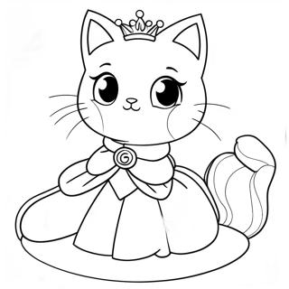 Princess Kitty Coloring Page 20921-16834